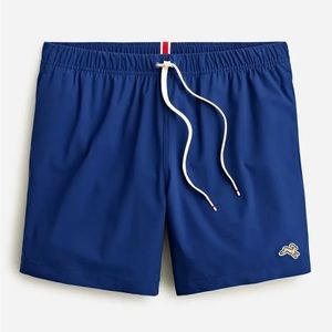 Tracksmith x J. Crew Run Cannonball Run 6” short Medium Regal Blue